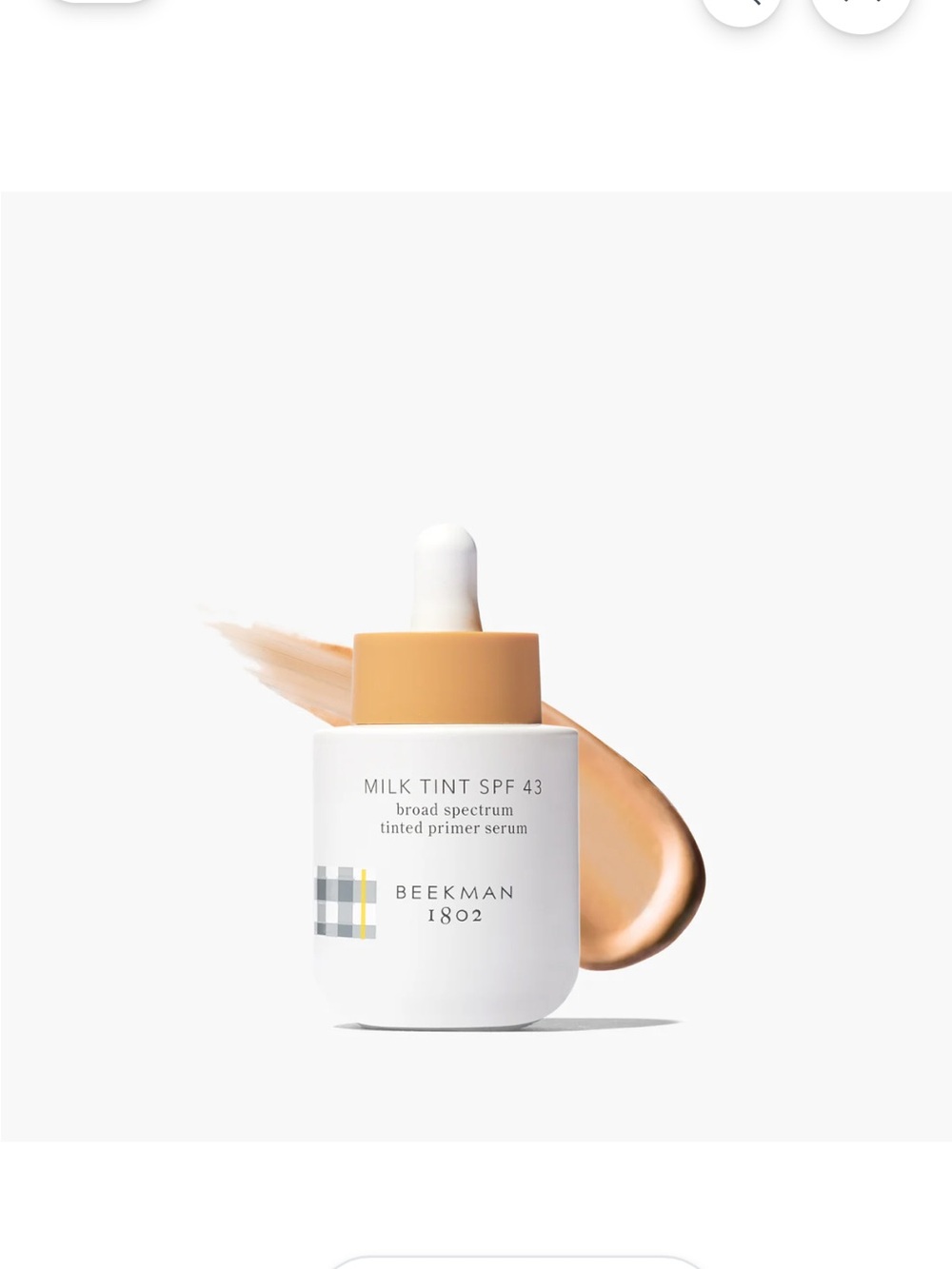 Beekman 1802 Milk Tint SPF 43 Tinted Primer Serum - Tan